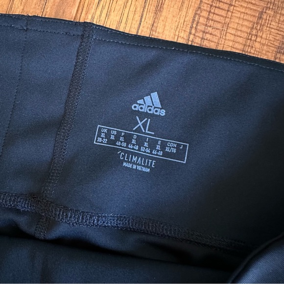 Adidas Leggings 7/8 Length White Side Stripes Size XL - Picture 4 of 4